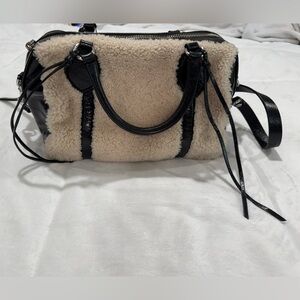 Rebecca Minkoff Leather Shearling Handbag